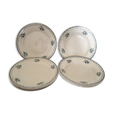 Set 4 dinner plates and 4 soup plates