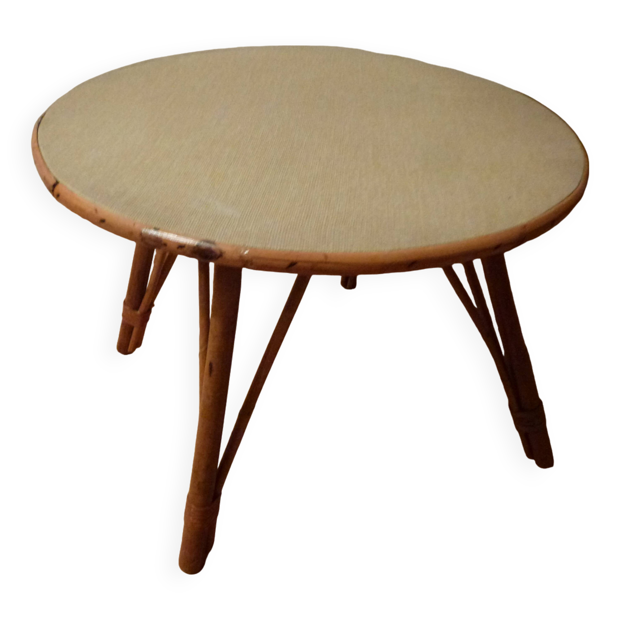 rattan coffee table