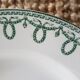 Plat rond de service terre de fer creux