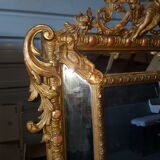 Miroir parclose style Napoléon lll doré