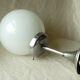 Vintage ceiling light 1960s white opaline alu frame