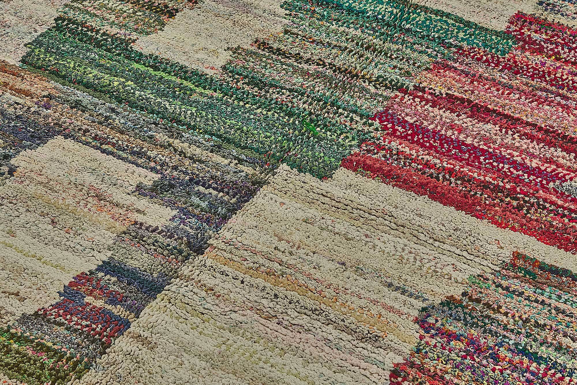 Handwoven Turkish Recycled Boho Rug 200 cm x 301 cm