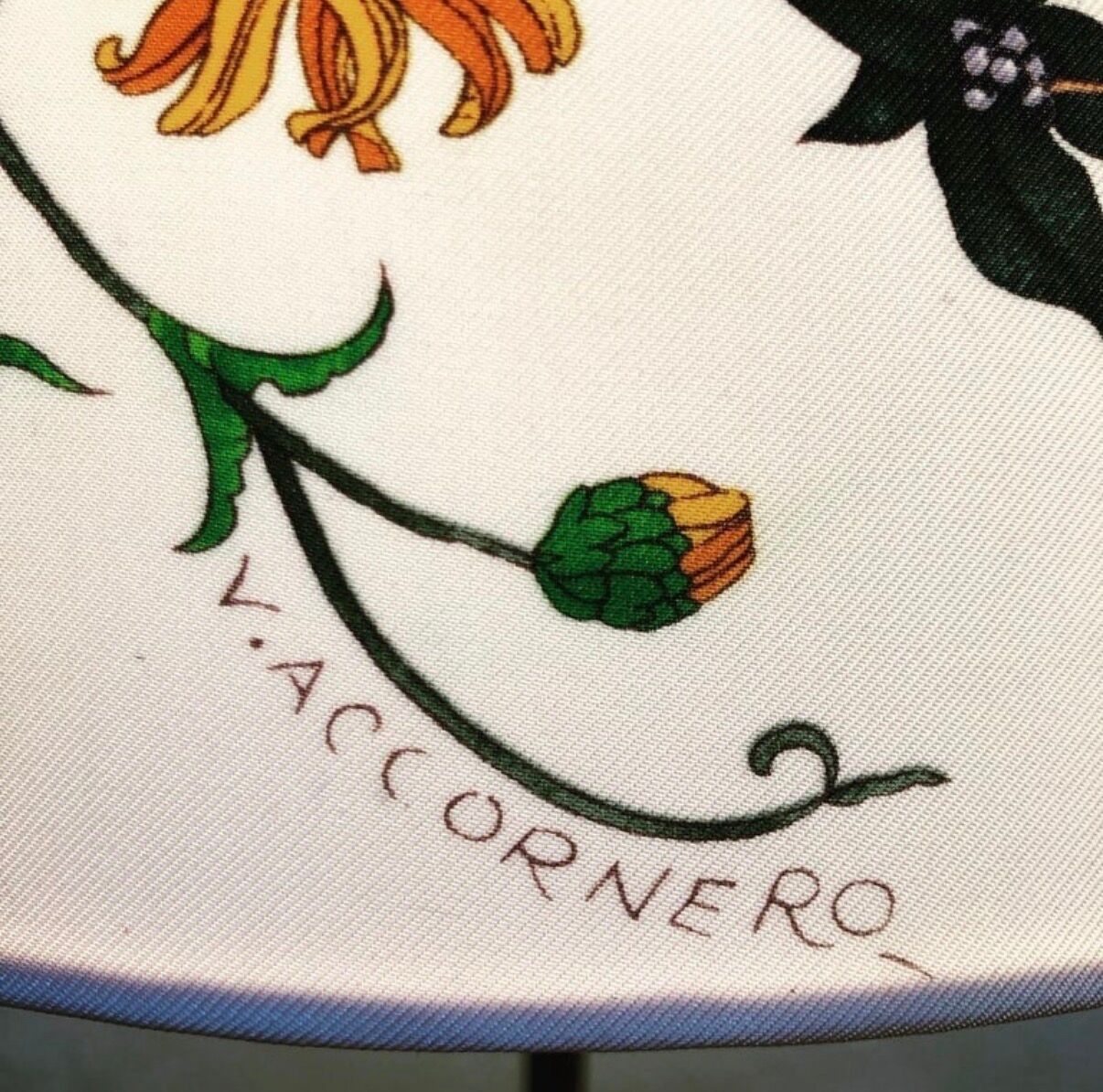 Mid-Century Modern Table Lamp in Brass with Vintage Gucci Shade