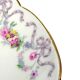 Compote dish on pedestal / fruit bowl in Limoges porcelain with floral garlands and ribbons | “Vieux Bernardaud” D&C (Delinières & Cie) | late 19th century
