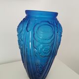 Art Deco blue vase
