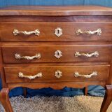 Walnut Sideboard in Louis XV Style, 20th Century