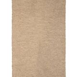 Tapis en coton recycle beige 140 x 70 cm
