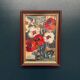 Swedish Oil on Canvas“Red Poppies and White Blossoms” by L. Stokes, Vintage