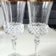 Lot of 6 x Large Wine Glasses. Valencay Gold/Crystal d'Arques model.