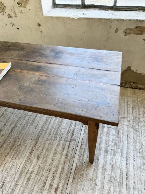 Table de ferme chêne 1950 pieds fuseaux