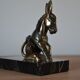 Free-standing donkey in resin