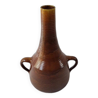 Accolay, Large Floor Lamp Base / Vase in Glazed Ceramic, 1960