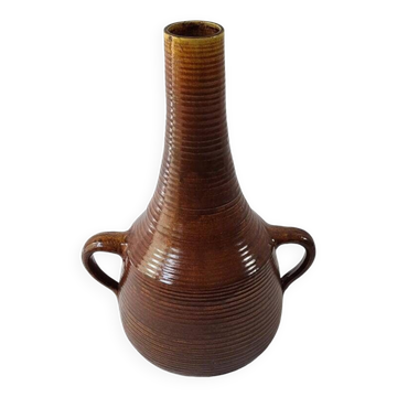 Accolay, Large Floor Lamp Base / Vase in Glazed Ceramic, 1960