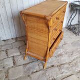 Rattan chest of drawers