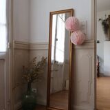 Very large golden mirror full foot 37x147cm