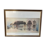 Framed architectural litho