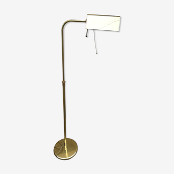 Adjustable brass vintage floor lamp