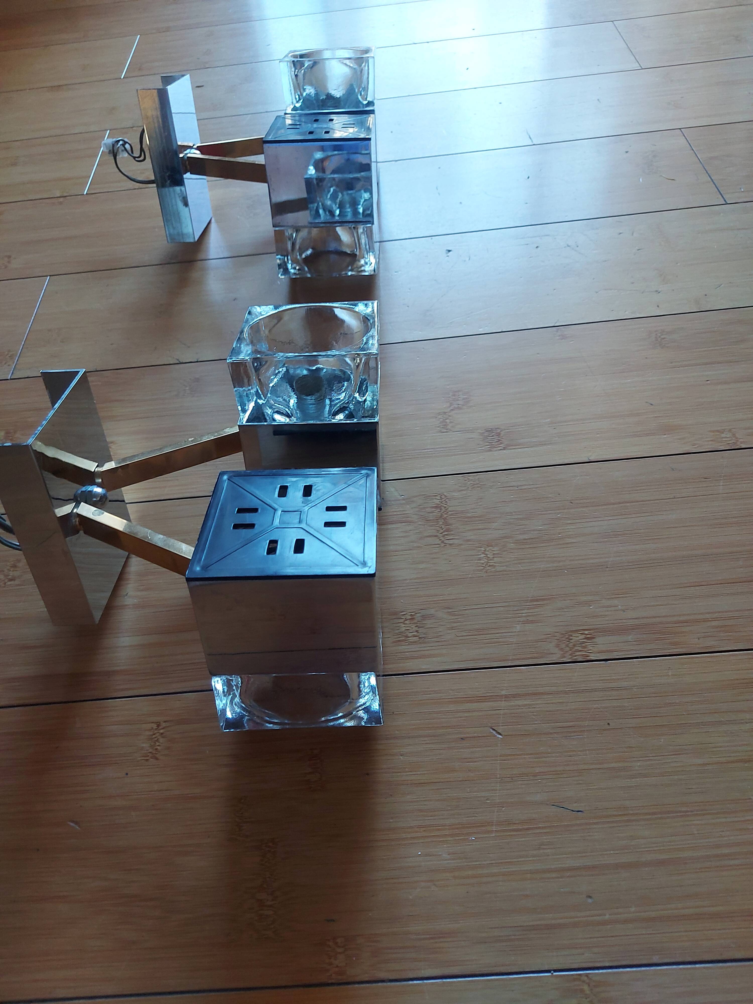 Paire d'appliques années 70, Sciolari