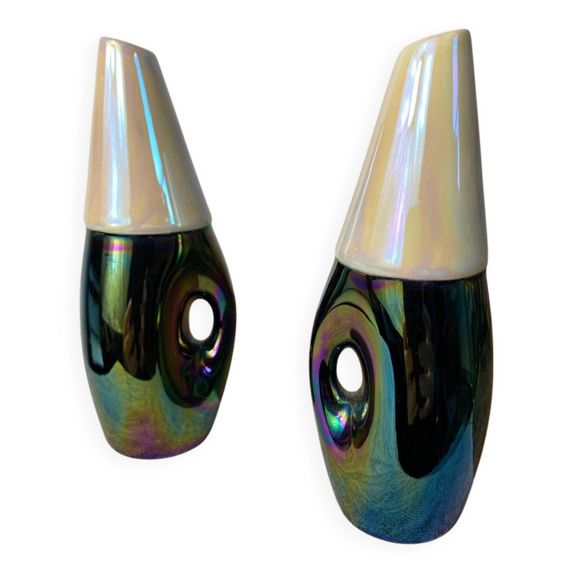 Ceramic salt and pepper shakers from the Verceram collection