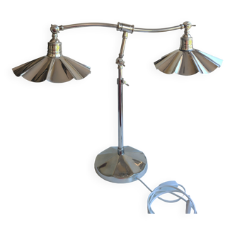 Vintage articulable chrome lamp