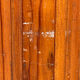 Wavy wooden screen circa 1950, Baumann by SNSA