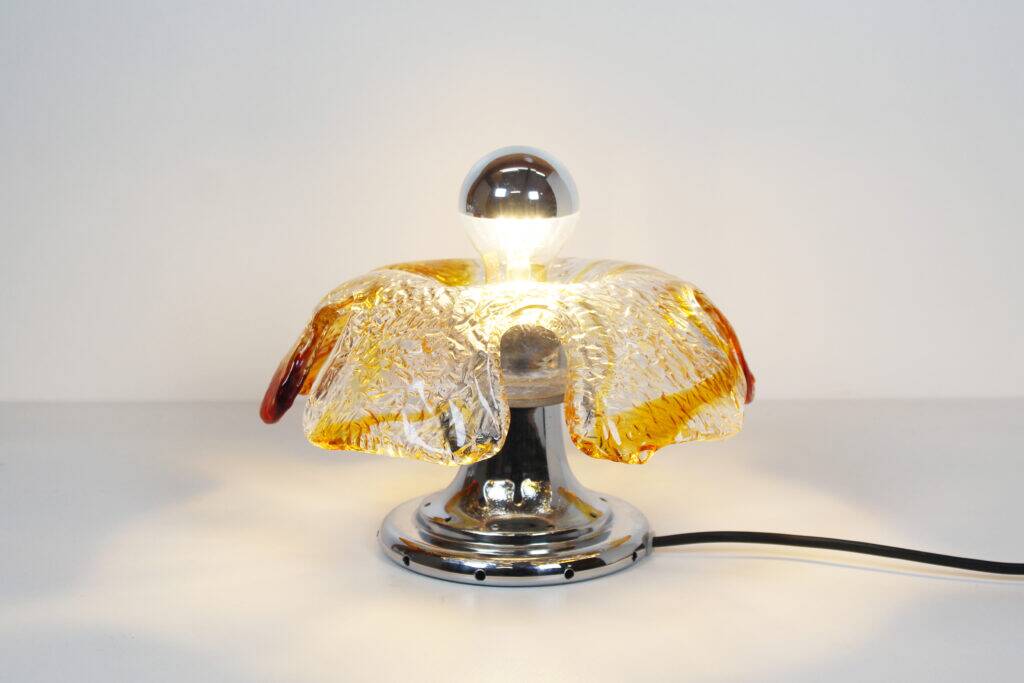 Pair of Murano glass table lamps by La Murrina, Italy 1970s