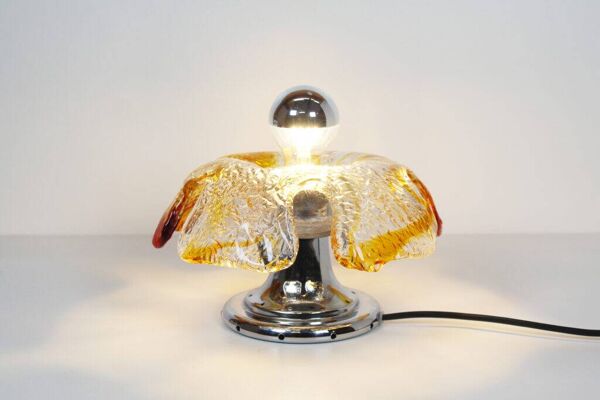 Paire de lampes de table en verre de Murano, par La Murrina, Italie, années 1970