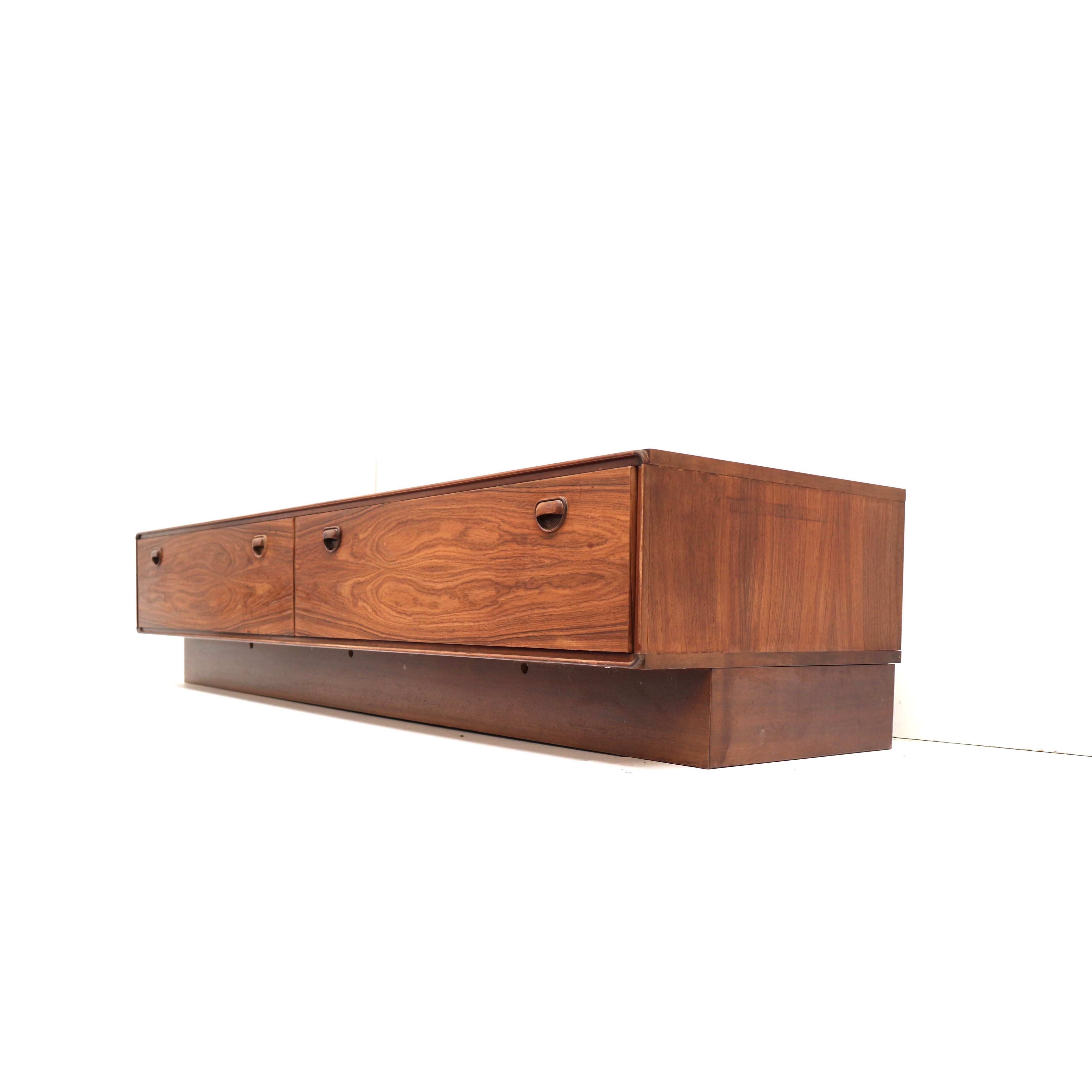 Vintage rosewood low sideboard / lowboard made in the 60s