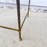 Table en bronze et miroir vieilli Maison Bagues