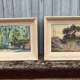 Deux ancienne aquarelles de nature