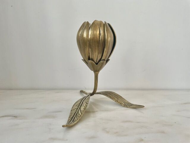 Ashtray "flower" brass 1970