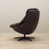 Leather swivel armchair, Danish design, 1960s, designer: H.W. Klein, manufacture: Bramin