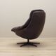 Leather swivel armchair, Danish design, 1960s, designer: H.W. Klein, manufacture: Bramin