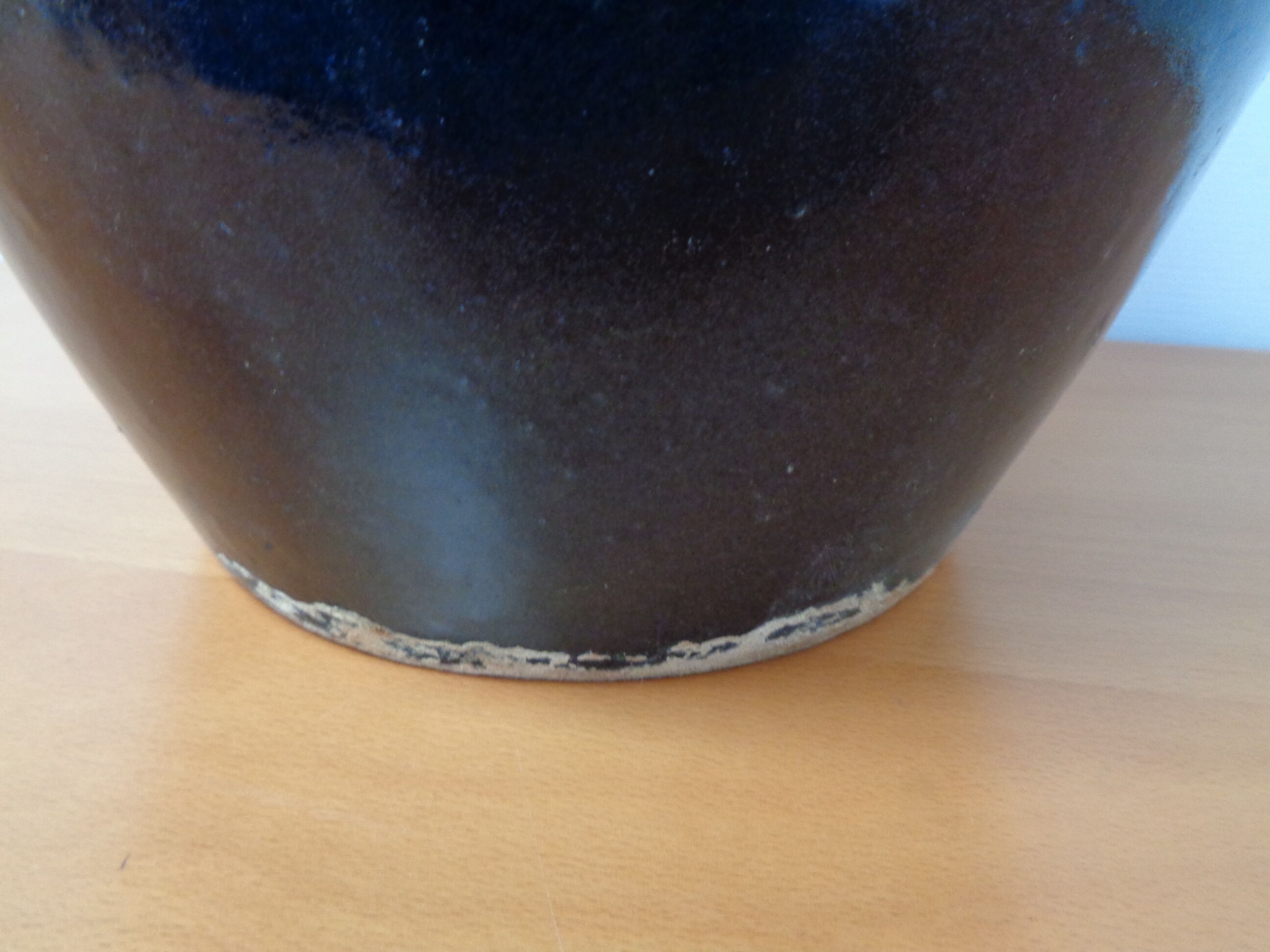 Cache-pot céramique bleu