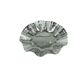 Art Deco openwork bowl, chrome-plated brass, Germany, 1950s.
