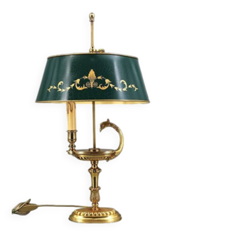 Bronze Gilt Bouillotte Lamp in Directoire Style "Lucien Gau"