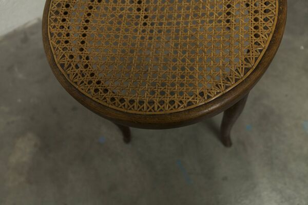 Chaise bistrot bois courbé cannage 1920