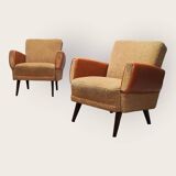 Twee mid century fauteuils