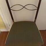 Golden metal chair design