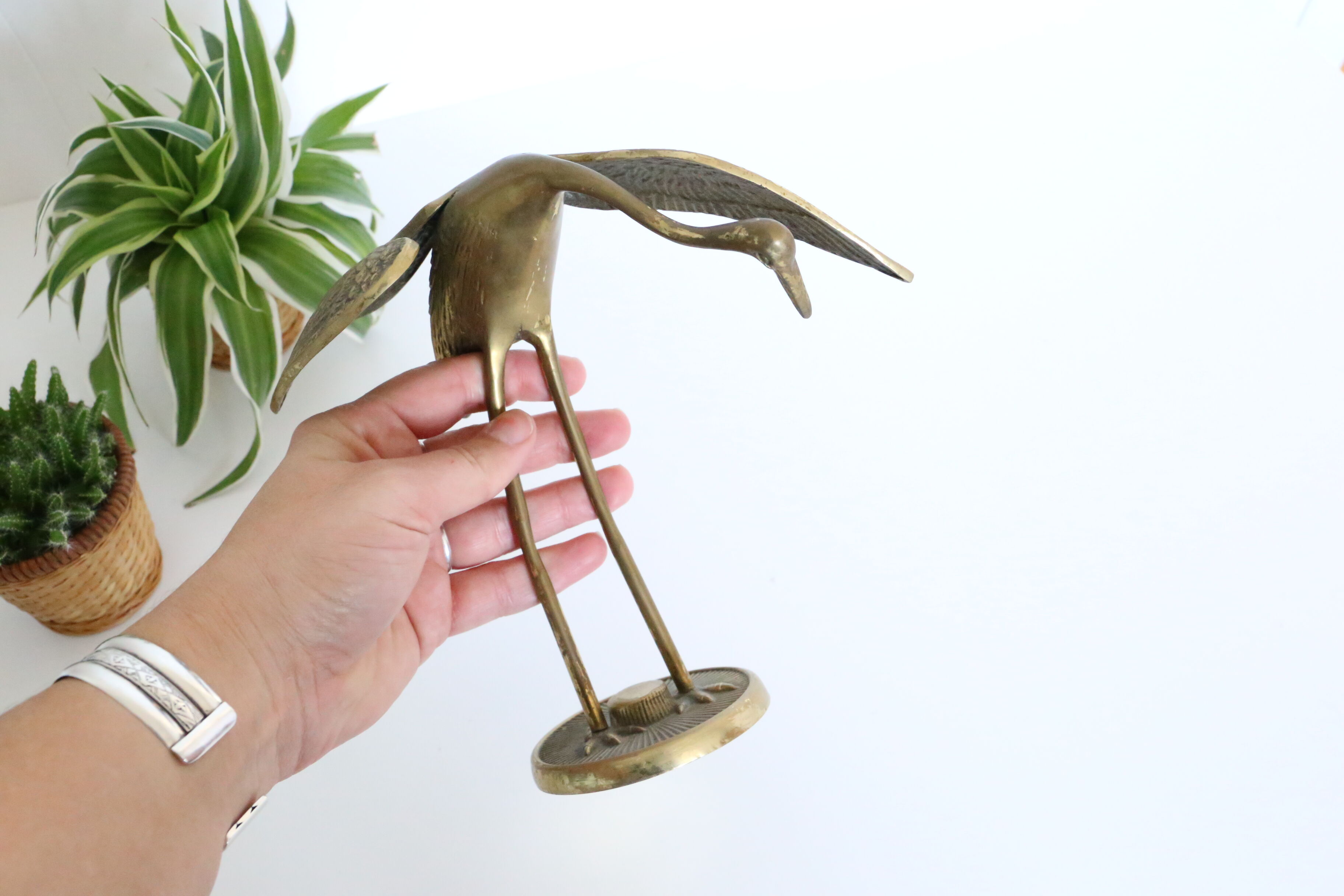 Brass stork