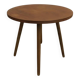 Table basse ronde en teck, années 1960