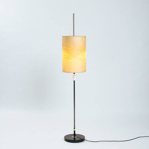 Lampadaire réglable en hauteur en résine et métal, années 1960