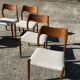 Lot of 6 teak chairs by Niels Otto Møller model 71.
