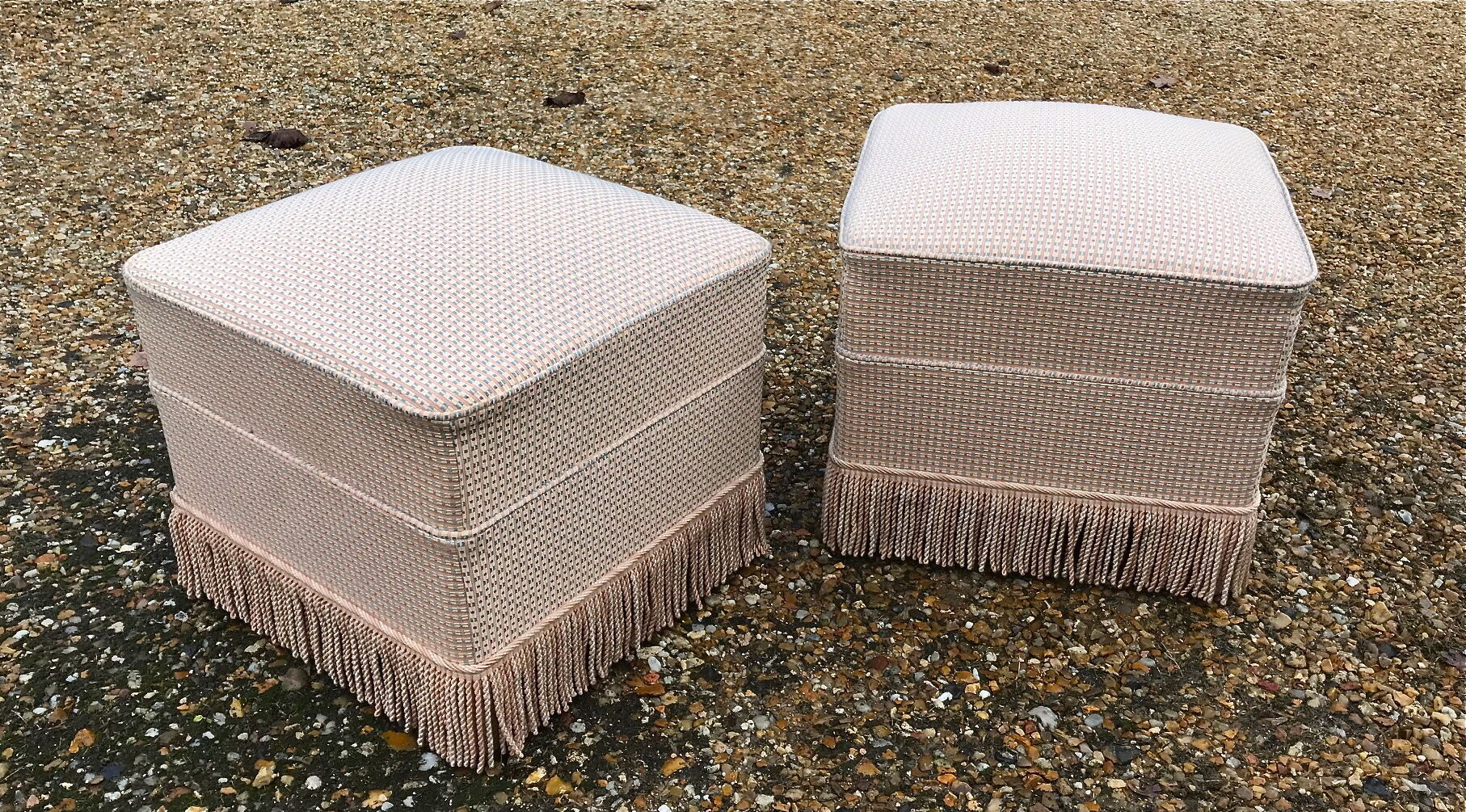 Pair of ottomans