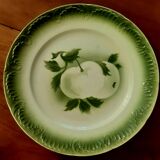 Set of 12 digoin sarreguemine fruit dessert plates
