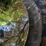 Oval mirror backlit Egon Hillebrand 60s/70s