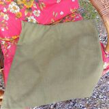 4 armchairs and a coffee table made of rattan and bamboo wood, vintage.