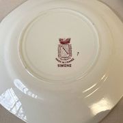 Set of 4 Sarreguemines Simone plates – Vintage floral design