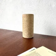 Cylindrical glazed stoneware vase, 1970s
