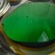 Vide pouch sommerso green and yellow by seguso, murano glass, italy, 1970